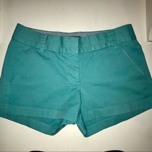 NWOT J. Crew Chino Shorts - Teal